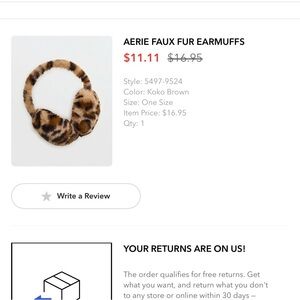 Leopard Print Faux Fur Earmuffs